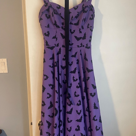 MANEATER SWING DRESS IN BAT PRINT - VIXEN BY MICHELINE PITT - Picture 8 of 12